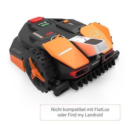 WORX Landroid Vision S250 Mähroboter ohne Kabel, bis 250m², KI Hindernisvermeidung, WLAN & Bluetooth, Igelschutz, Smart App
