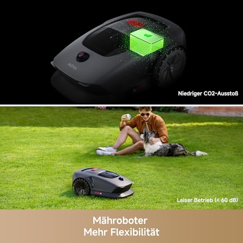 MOVA 600 Mähroboter Set ohne Kabel, bis 800m², 3D-LiDAR Kartierung, Smarte Hindernisvermeidung, App-Steuerung, 81x Messer