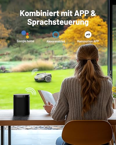 MAMMOTION YUKA Mini 500 Mähroboter ohne Kabel, bis 500m², NetRTK+Vision Navigation, KI Hindernisvermeidung, 4G Modul, 50%