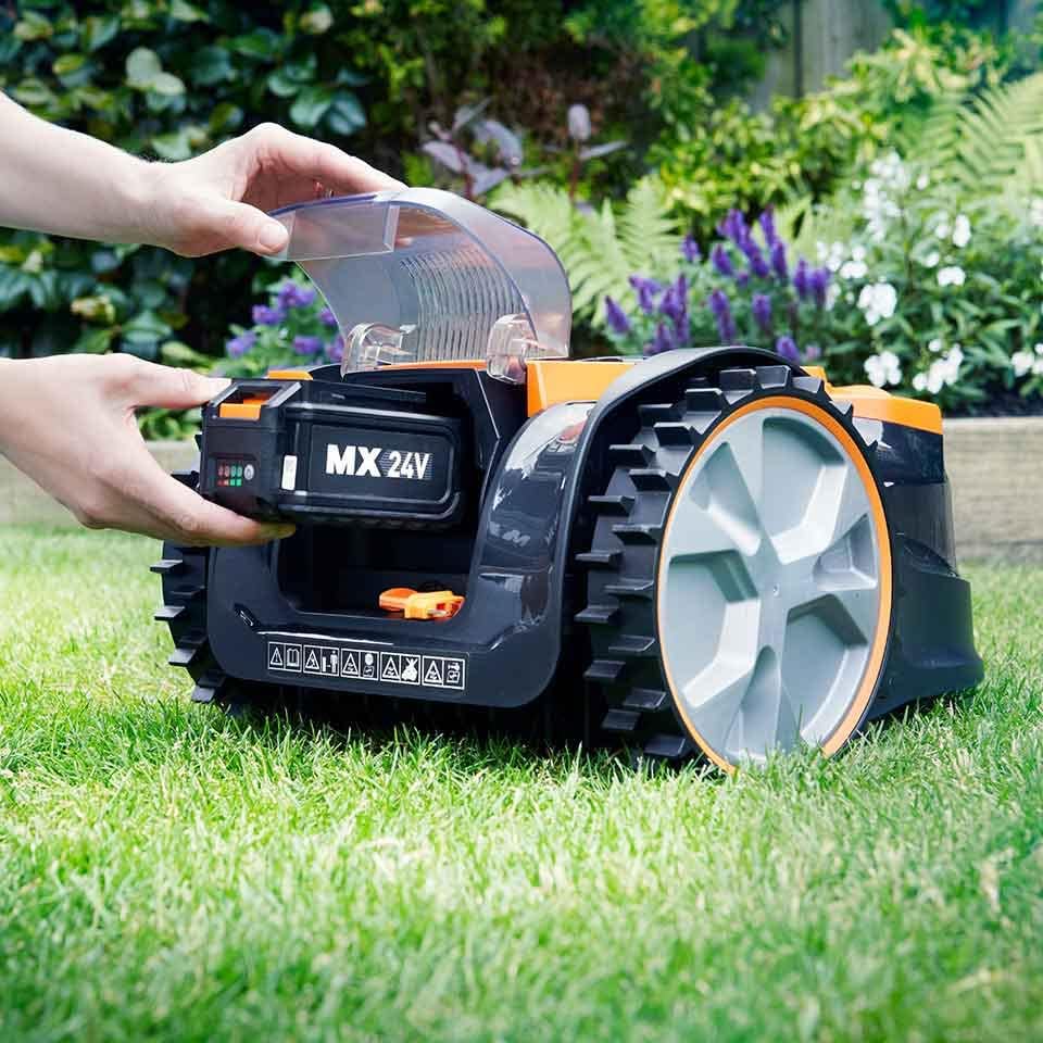 VBRM16 OcuMow Mähroboter ohne Kabel, bis 150m², Selbstfahrend, Hindernisvermeidung, Leise, Kompakt, Automatischer Rasenschnitt