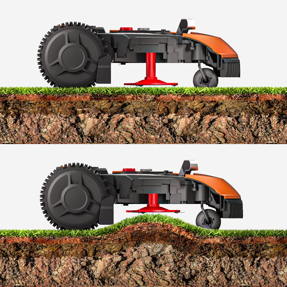 WORX Landroid WR169E Mähroboter mit Kabel, bis 300m², AIA Navigation, App Steuerung, WLAN & Bluetooth, Cut-to-Edge, 16cm