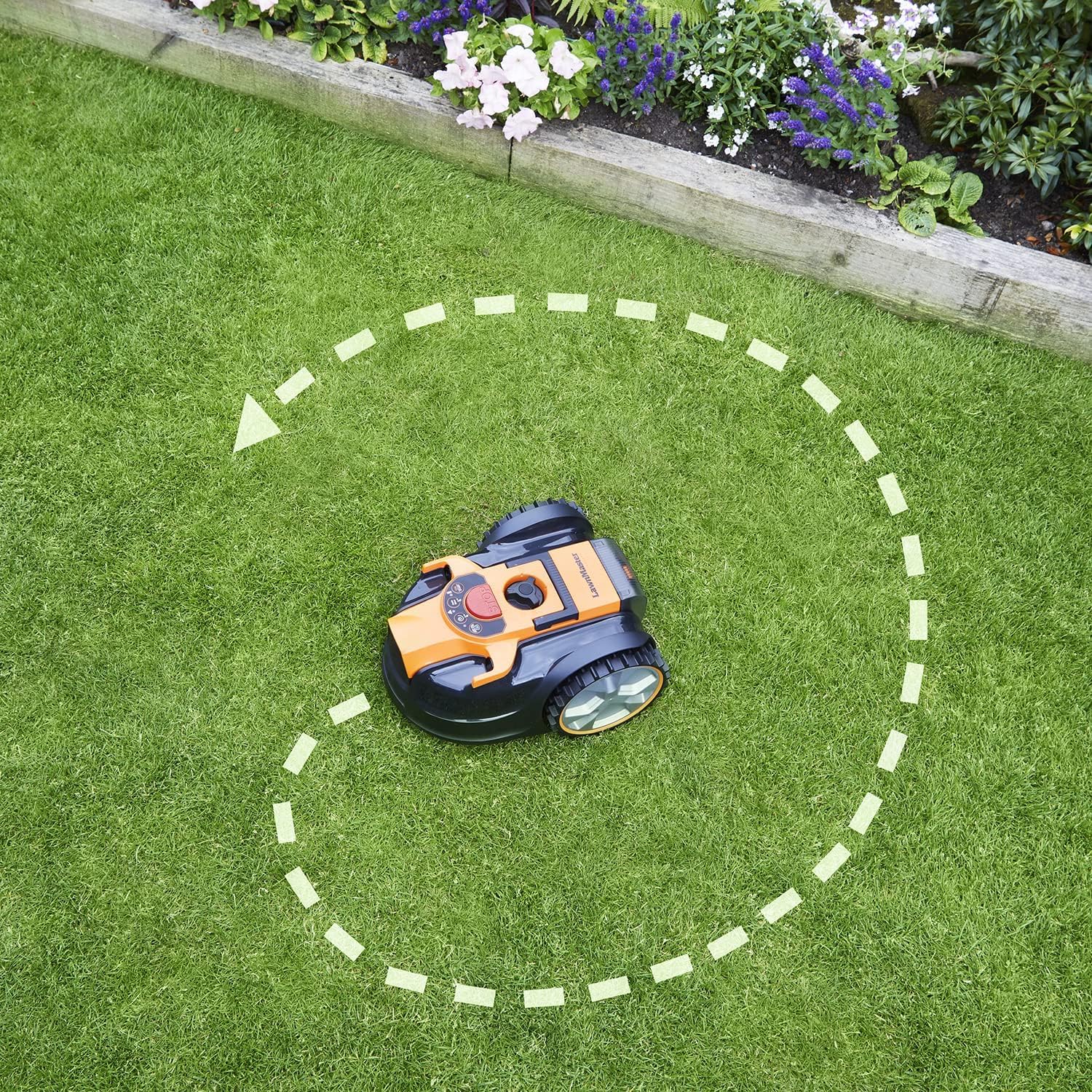 VBRM16 OcuMow Mähroboter ohne Kabel, bis 150m², Selbstfahrend, Hindernisvermeidung, Leise, Kompakt, Automatischer Rasenschnitt