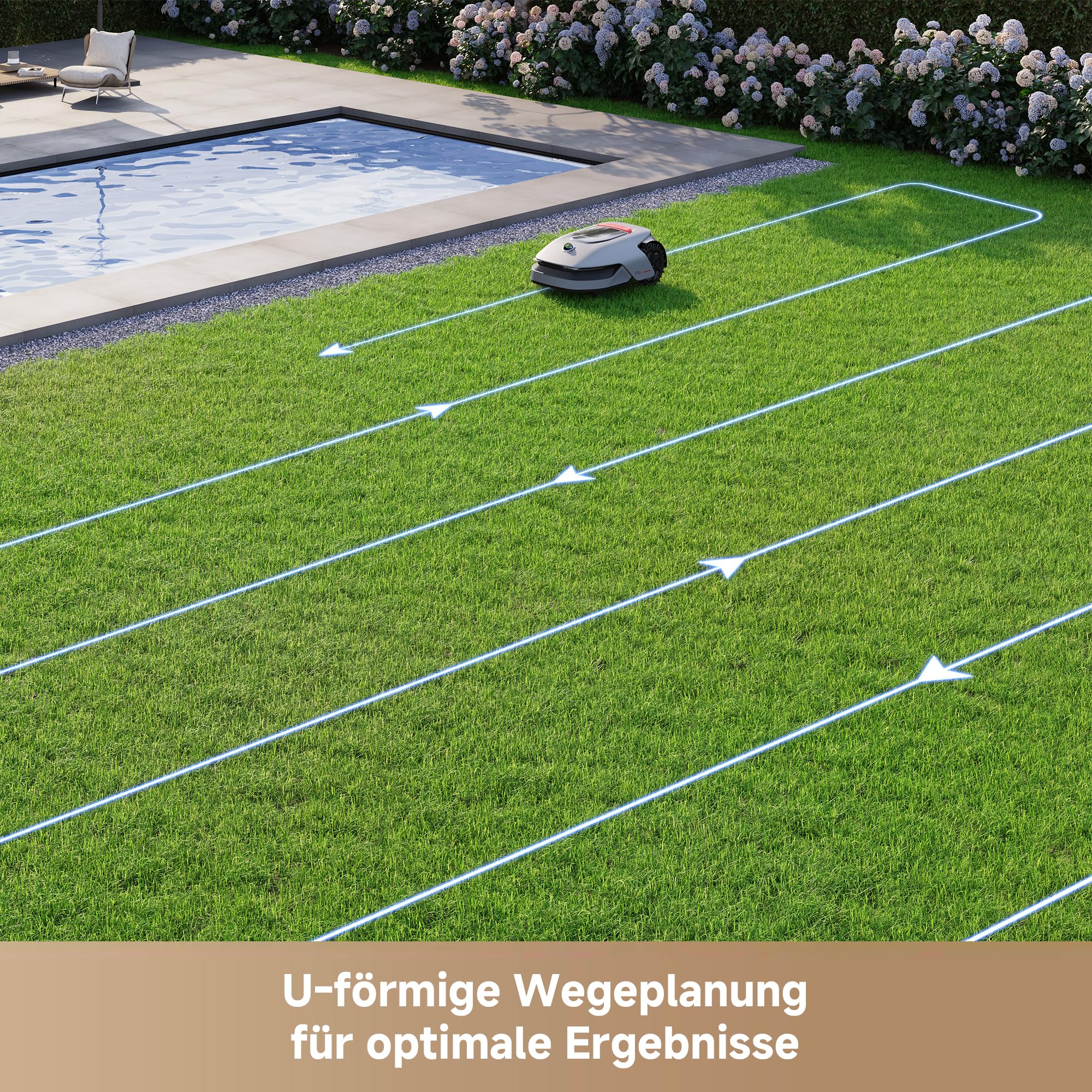 dreame A1 Pro Mähroboter ohne Kabel, 3D-LiDAR, 2000m², OmniSense Technologie, Intelligente Zonen, Hindernisvermeidung, App